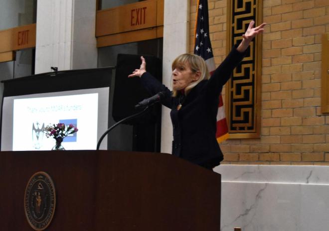 Maryanne Frangules at her retirement celebration