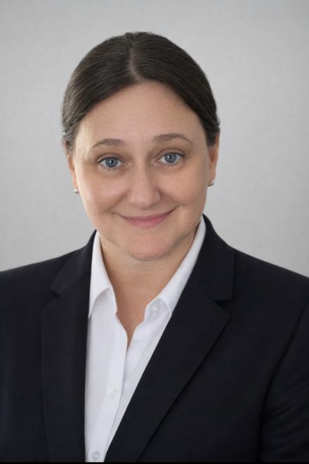 Evelyn Rubenshtein wearing a suit